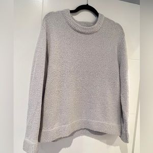 Oak+fort light grey crew neck sweater